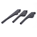 good quality stamped punched black powder coated truck hand brake